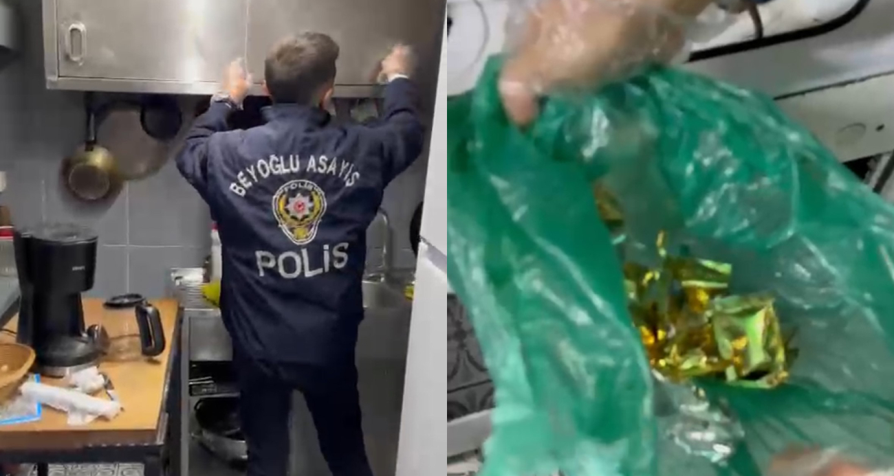 TAKSİM’DE TORBACI ÇİLİNGİRE VE RESTORANINA OPERASYON: 3 MİLYON LİRALIK MARİHUANA BULUNDU