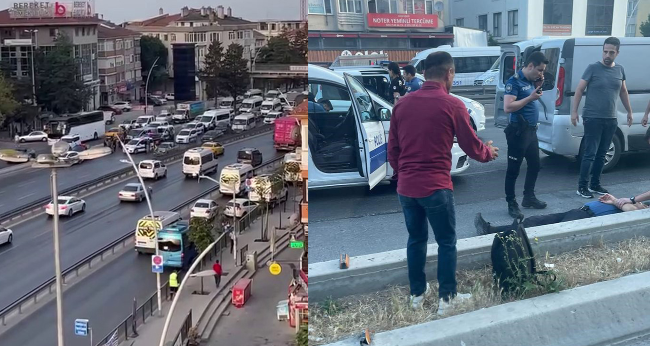 BÜYÜKÇEKMECE’DE FİLM GİBİ HIRSIZ POLİS KOVALAMACASI KAMERADA