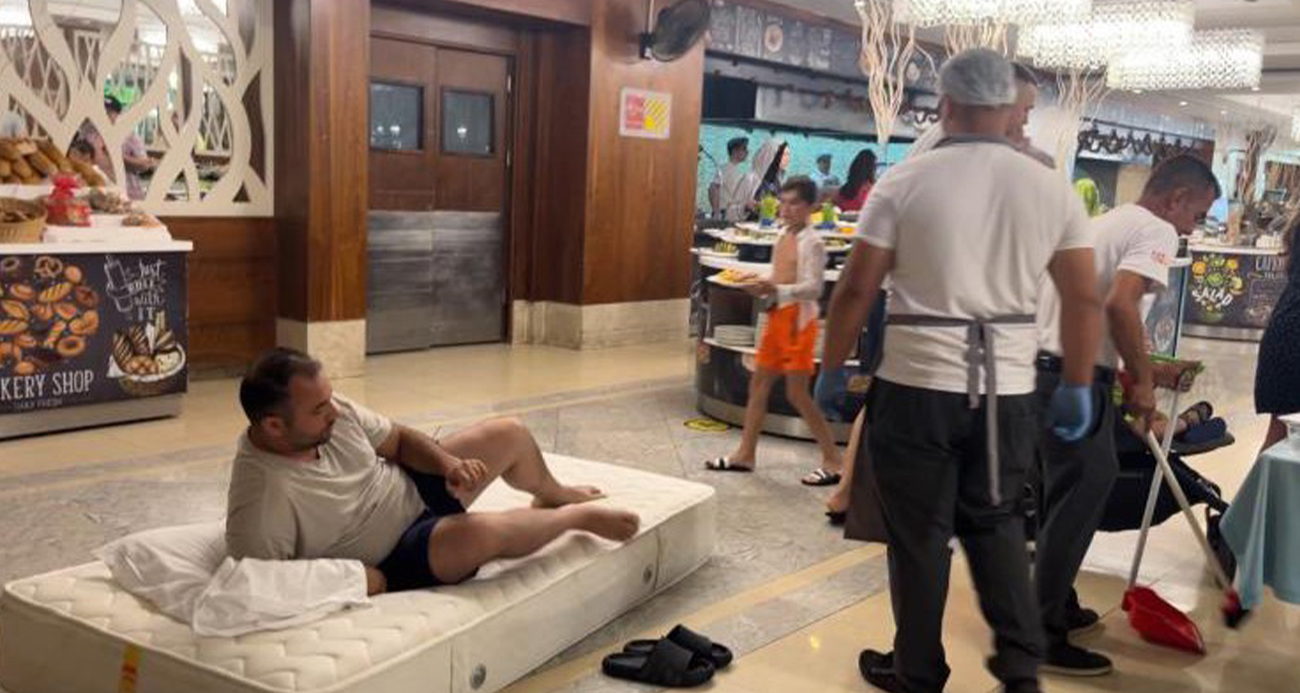ODASINDA KLİMASI BOZULAN 5 YILDIZLI OTEL MÜŞTERİSİNDEN GÖRÜLMEMİŞ PROTESTO