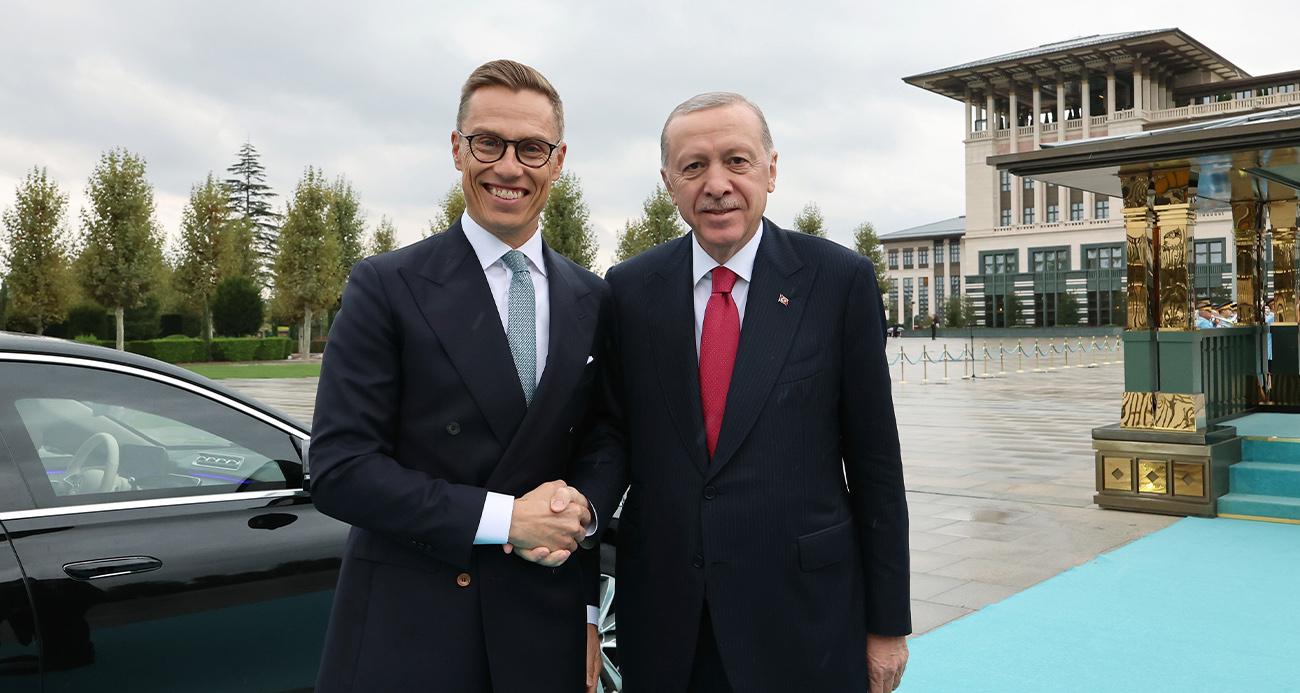 CUMHURBAŞKANI ERDOĞAN, FİNLANDİYA CUMHURBAŞKANI STUBB’U RESMİ TÖRENLE KARŞILADI