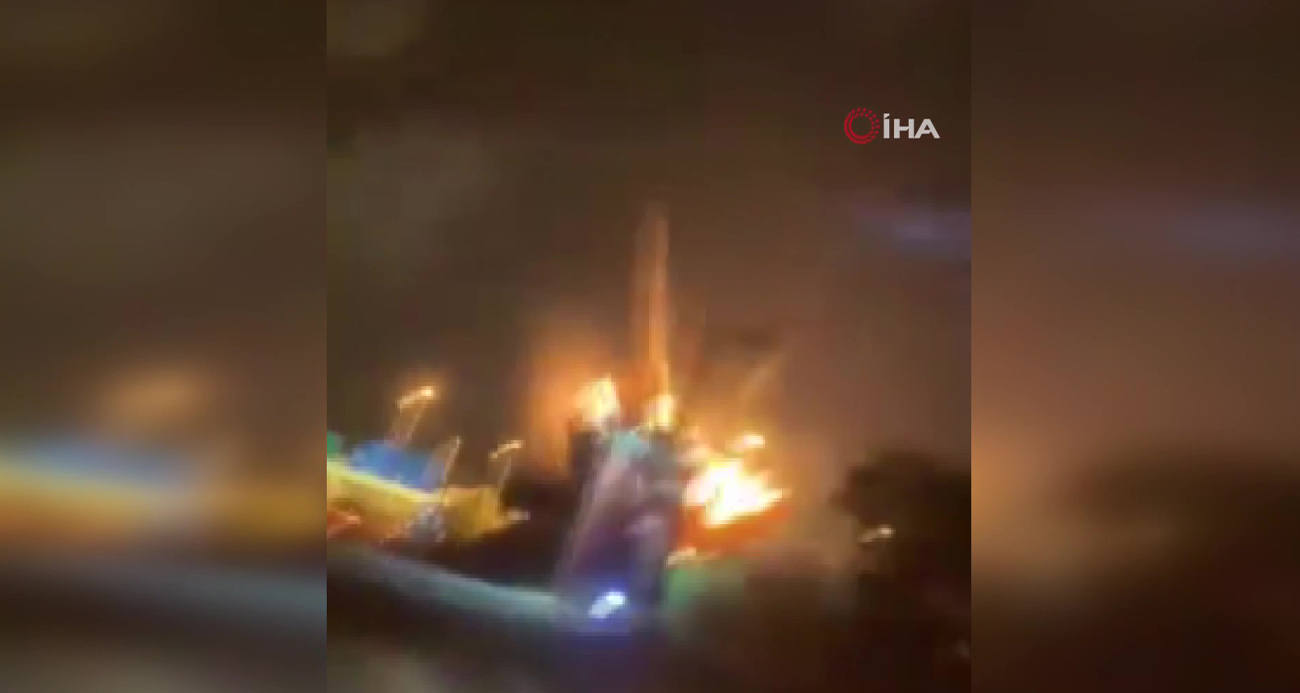 İRAN’IN FIRLATTIĞI FÜZENİN DÜŞTÜĞÜ AN ARAÇ KAMERASINA YAKALANDI 