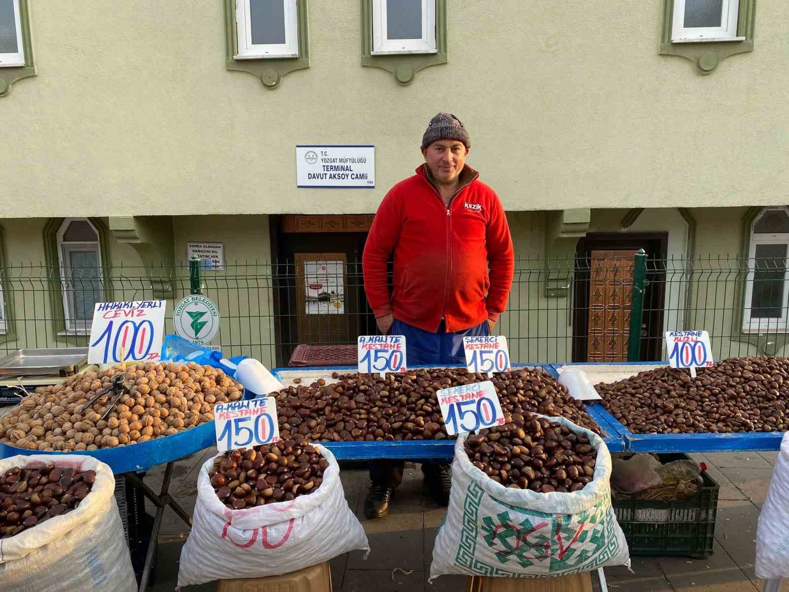 YOZGAT’TA KESTANE MEVSİMİNDE İNDİRİMLİ KESTANE SATIŞLARI BAŞLADI