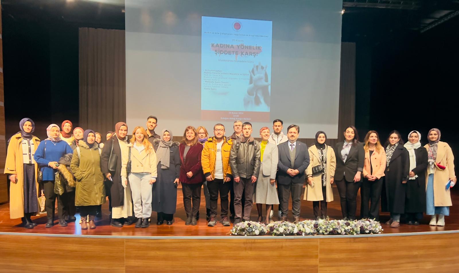YOBÜ’DE ‘KADINA YÖNELİK ‘ VE ŞİDDETLE İLGİLİ KONFERANS DÜZENLENDİ
