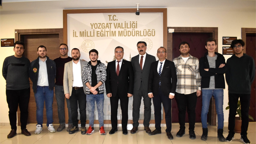 YEDİHİLAL YOZGAT EKİBİNDEN M.EĞİTİM MÜDÜRÜNÜ BİLGİLENDİRME ZİYARETİ