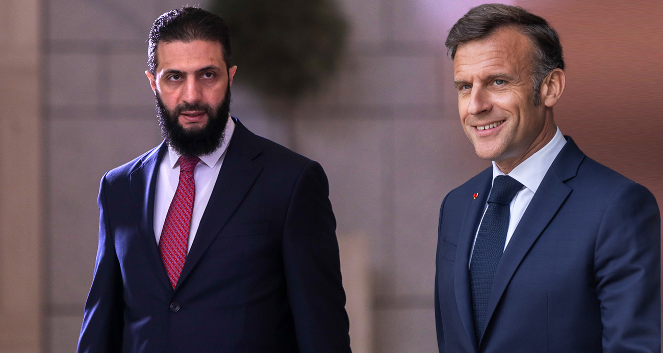 SURİYE DEVLET BAŞKANI EŞ-ŞARA İLE MACRON YARIN PARİS'TE BİR ARAYA GELECEK