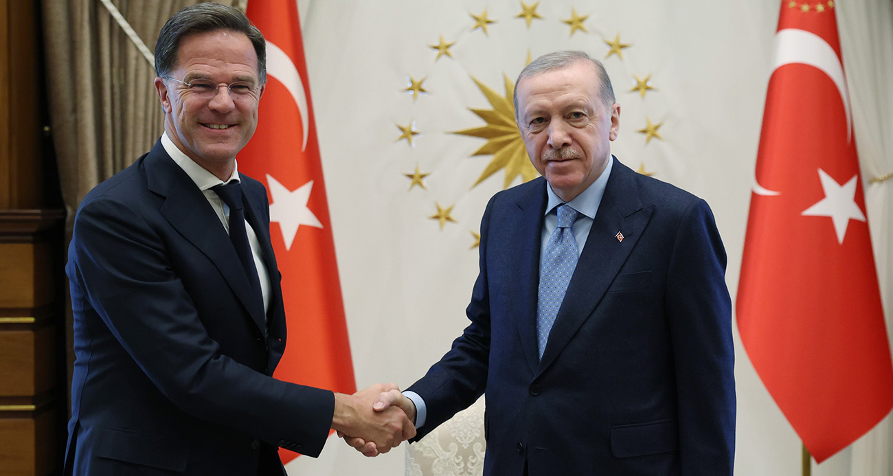 CUMHURBAŞKANI ERDOĞAN, NATO GENEL SEKRETERİ RUTTE’Yİ KABUL ETTİ