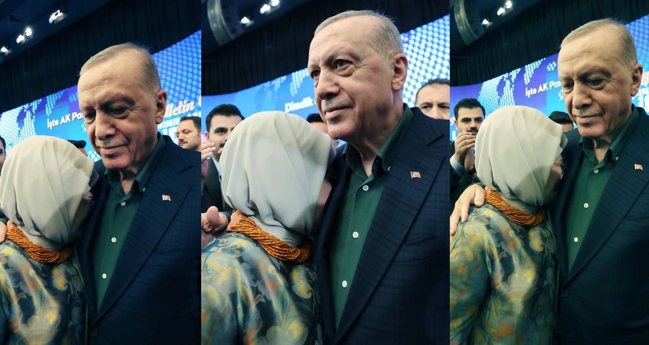 EMİNE ERDOĞAN, CUMHURBAŞKANI ERDOĞAN’IN KONUŞMASI SIRASINDA DUYGULANDI