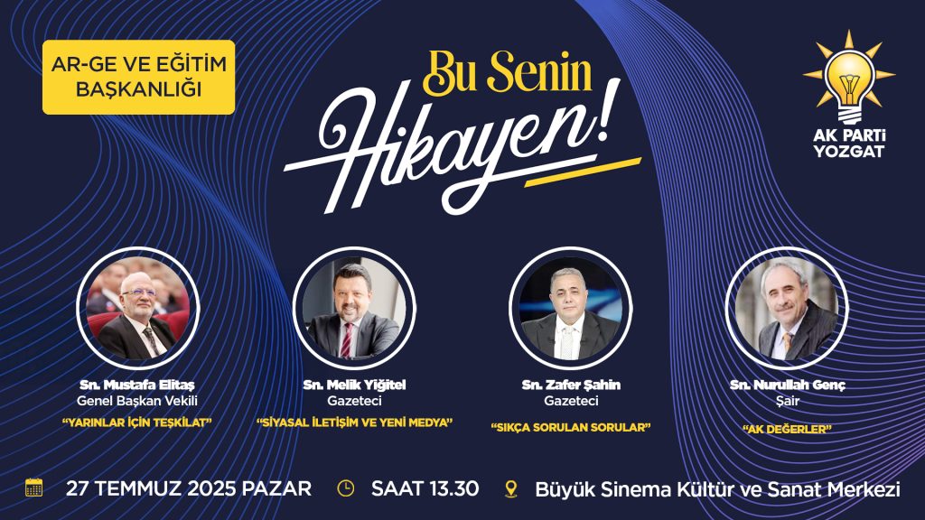 AK PARTİDEN YOZGAT'TA TEŞKİLAT MENSUPLARINA ÖZEL EĞİTİM PROĞRAMI