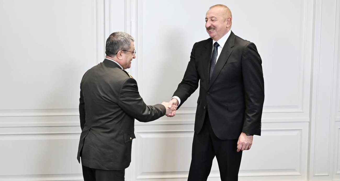 AZERBAYCAN CUMHURBAŞKANI ALİYEV, GENELKURMAY BAŞKANI BAYRAKTAROĞLU'NU KABUL ETTİ
