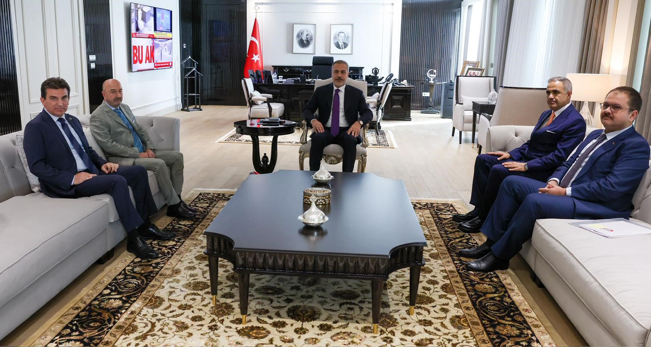 BAKAN FİDAN, OYAK YÖNETİM KURULU BAŞKANI AKSAKALLI’YI KABUL ETTİ 