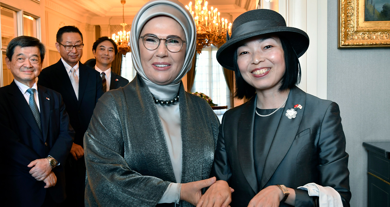EMİNE ERDOĞAN, JAPONYA ALTES PRENSESİ MİKASA İLE GÖRÜŞTÜ 