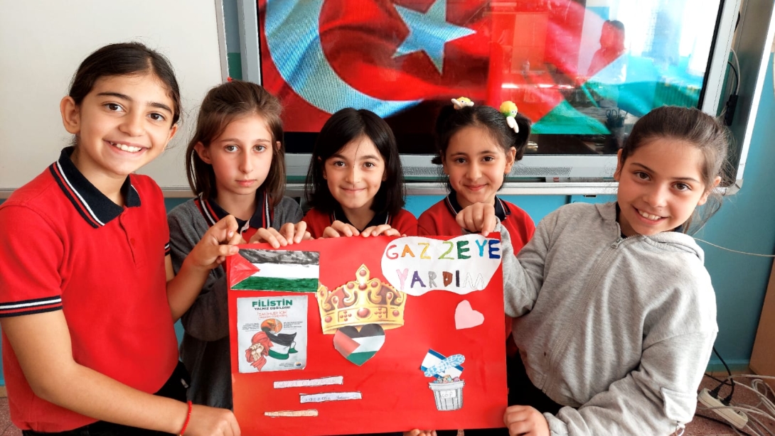 YOZGATTA ÖĞRENCİLERDEN ‘FİLİSTİN VE GAZZE’ TEMALI FARKINDALIK ETKİNLİĞİ