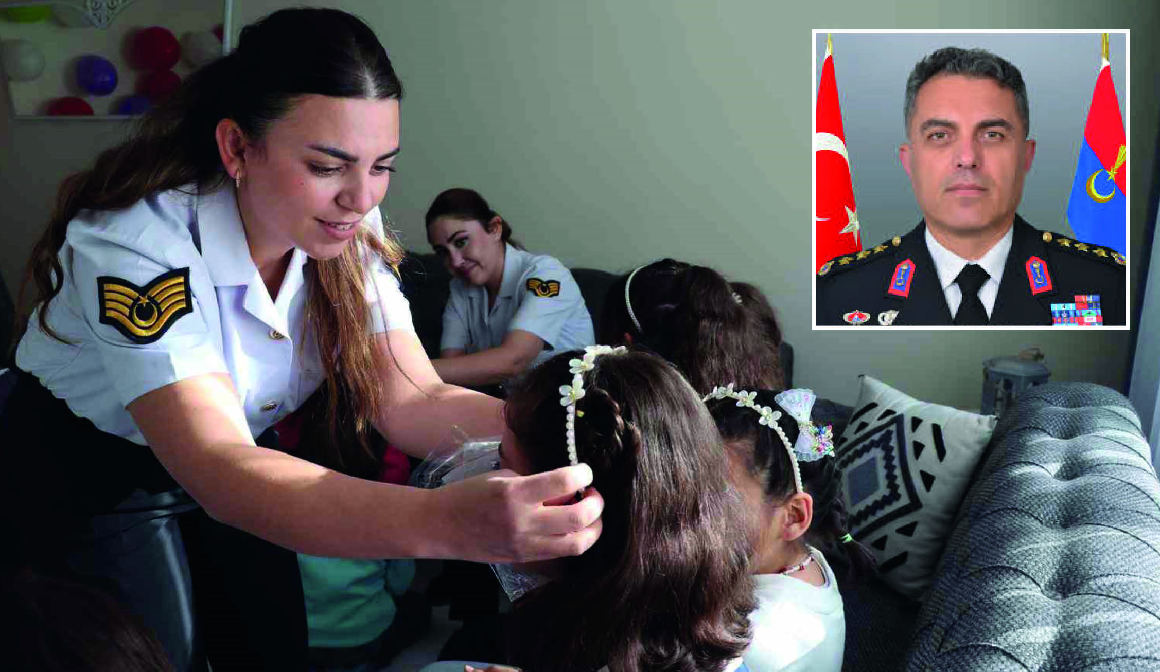 KİMSESİZ KIZ ÇOCUKLARINA JANDARMA ŞEFKATİ