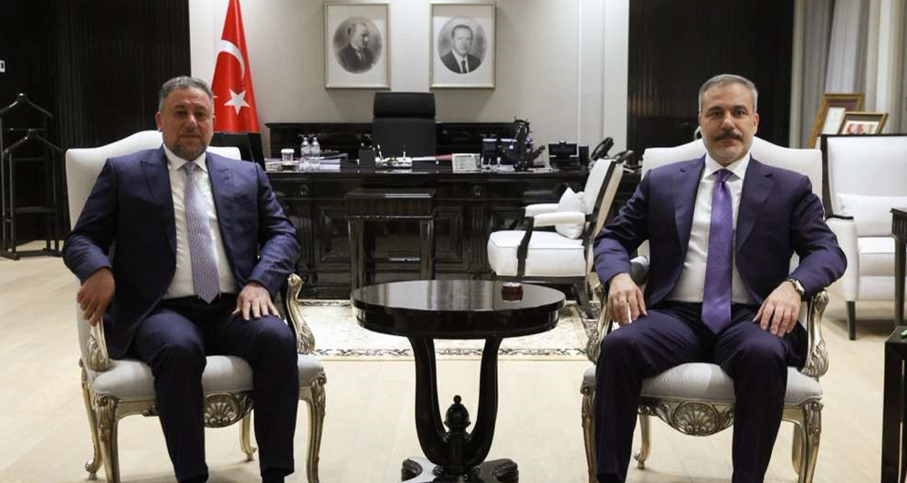 BAKAN FİDAN, IRAK EGEMENLİK İTTİFAKI LİDERİ HANÇER’İ KABUL ETTİ