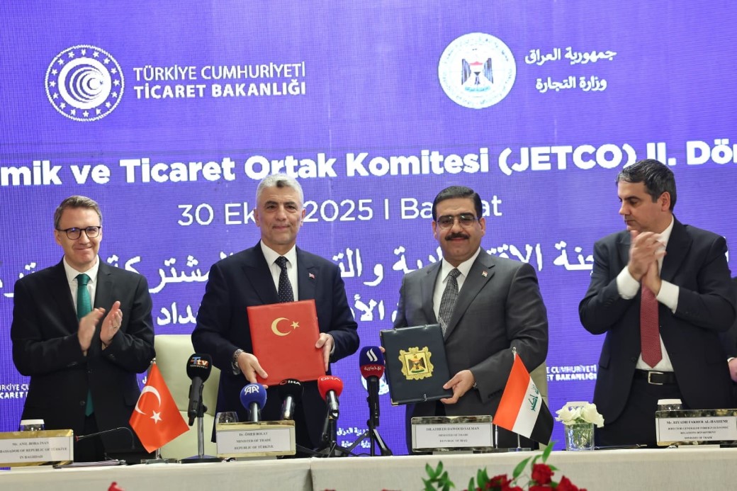 TÜRKİYE İLE IRAK ARASINDA "JETCO 2. DÖNEM PROTOKOLÜ MUTABAKATI ZAPTI" İMZALANDI