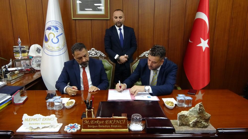 SORGUN BELEDİYESİNDEN BORSA HERSEKE KARDEŞLİK İMZASI