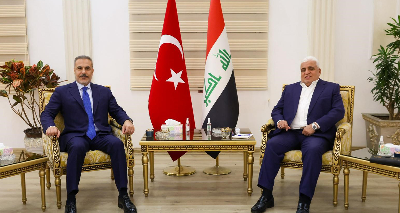 BAKAN FİDAN, HAŞDİ ŞABİ KOMİSYONU BAŞKANI FEYYAD İLE GÖRÜŞTÜ 