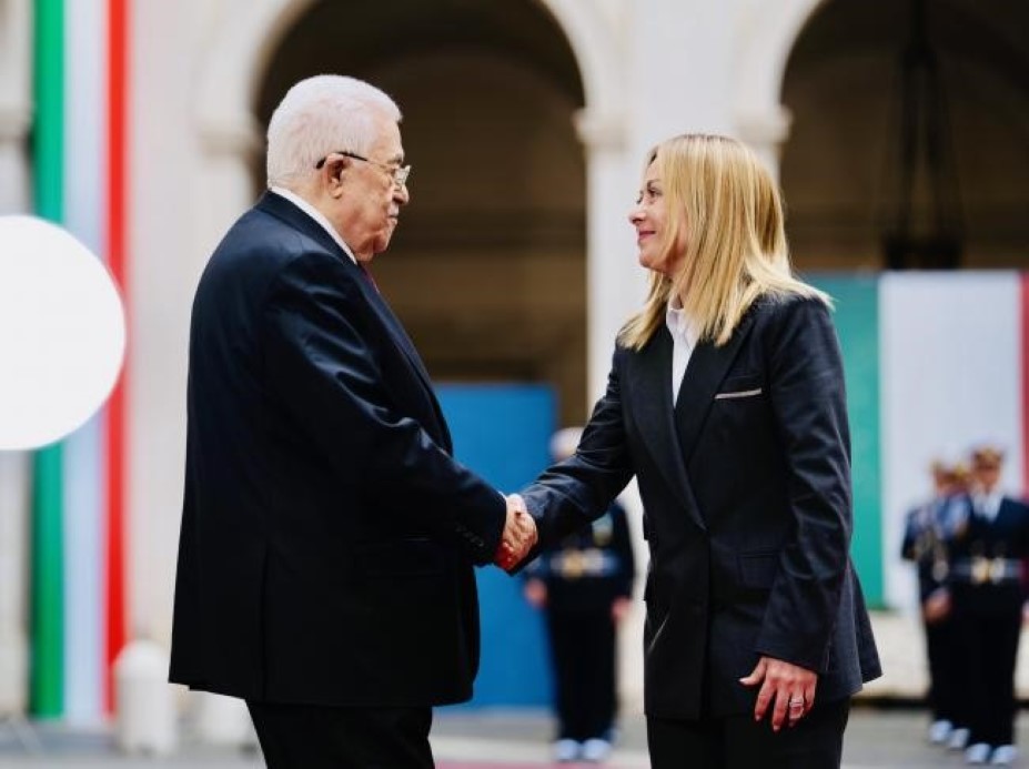 İTALYA BAŞBAKANI MELONİ, ROMA'DA FİLİSTİN DEVLET BAŞKANI ABBAS İLE GÖRÜŞTÜ