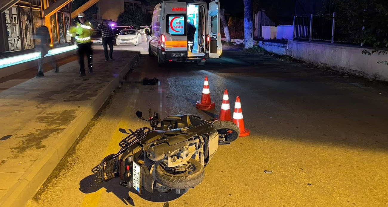 AYDIN’DA MOTOSİKLET KAZASI: 1 ÖLÜ 