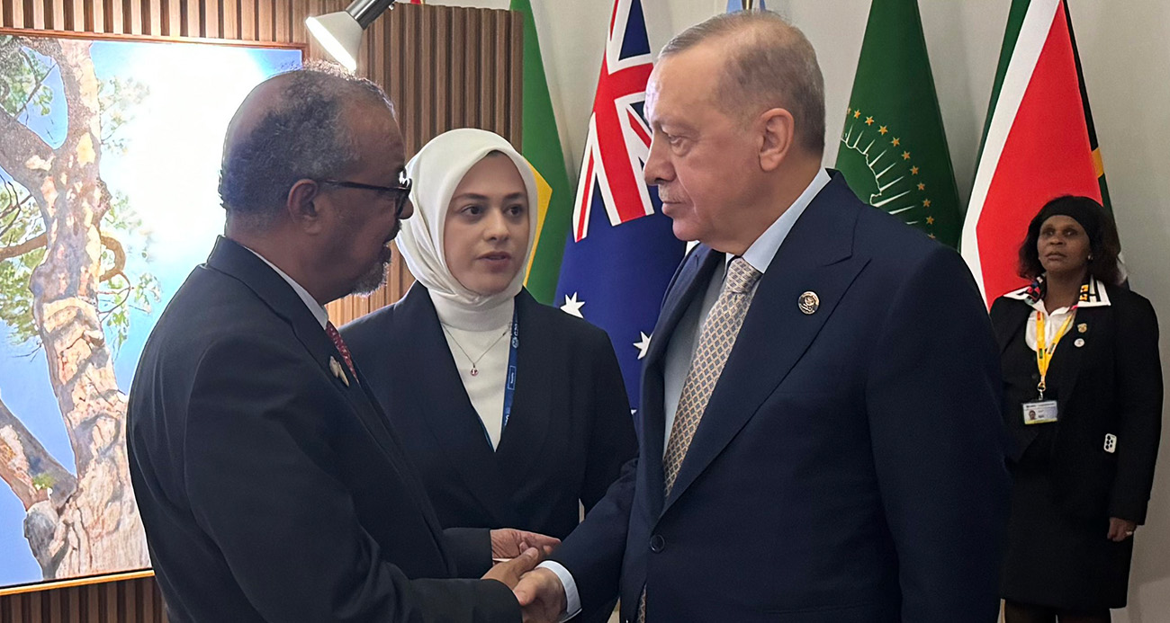 CUMHURBAŞKANI ERDOĞAN, DSÖ GENEL DİREKTÖRÜ TEDROS’U KABUL ETTİ 