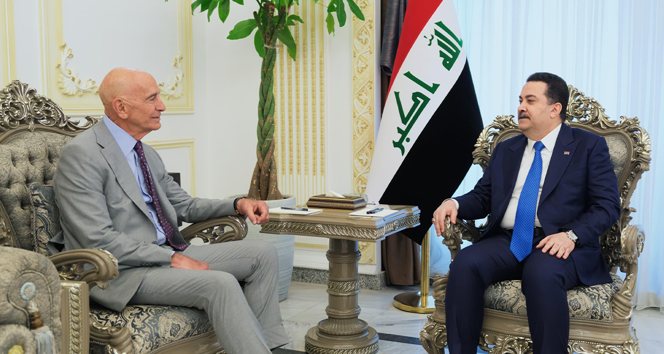IRAK BAŞBAKANI SUDANİ, ABD&#039;NİN SURİYE ÖZEL TEMSİLCİSİ BARRACK İLE BİR ARAYA GELDİ 