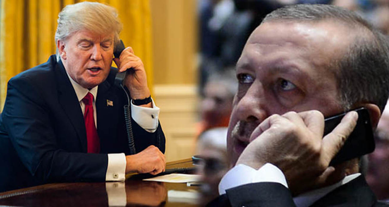 CUMHURBAŞKANI ERDOĞAN, ABD BAŞKANI TRUMP İLE TELEFONDA GÖRÜŞTÜ 