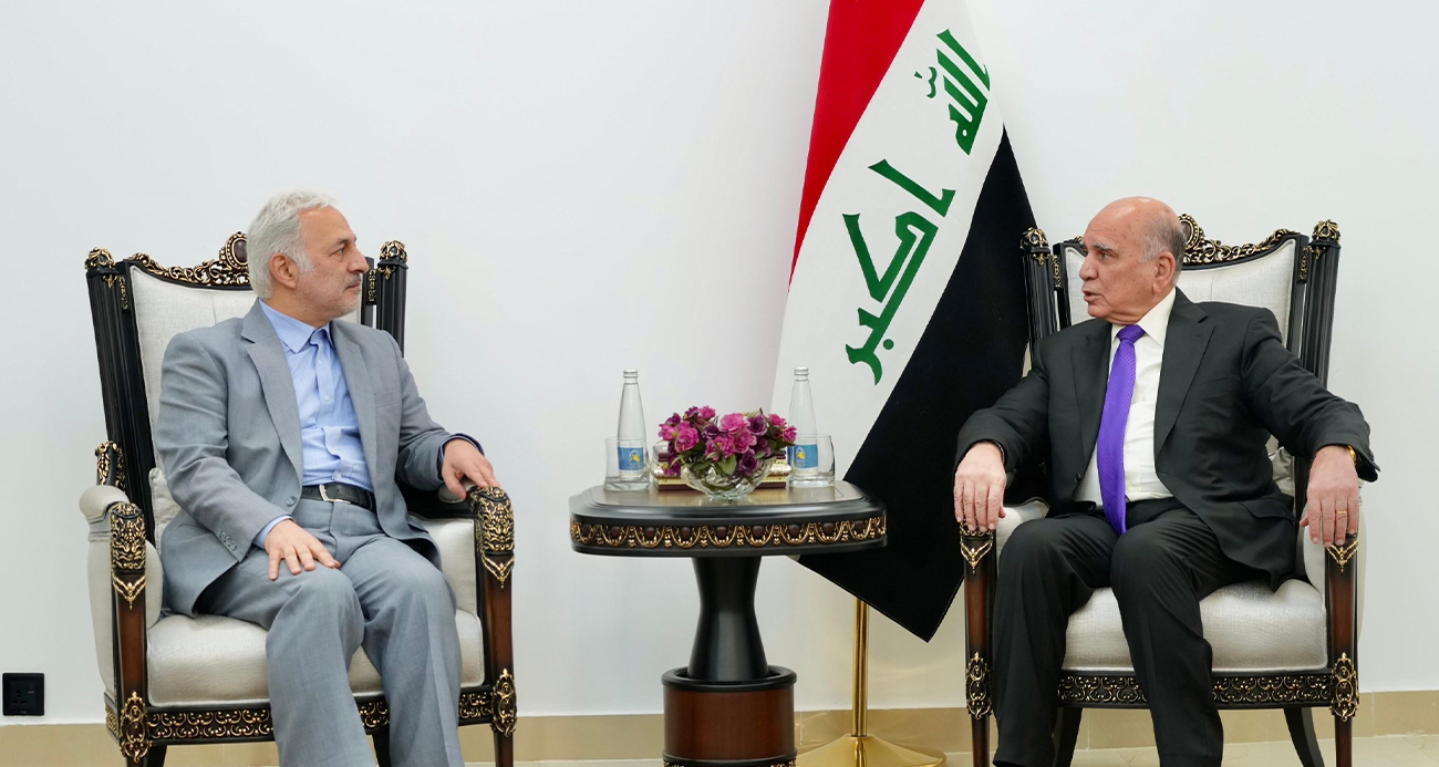 IRAK DIŞİŞLERİ BAKANI HÜSEYİN, İRAN DIŞİŞLERİ BAKAN YARDIMCISI CELALZADE İLE GÖRÜŞTÜ 