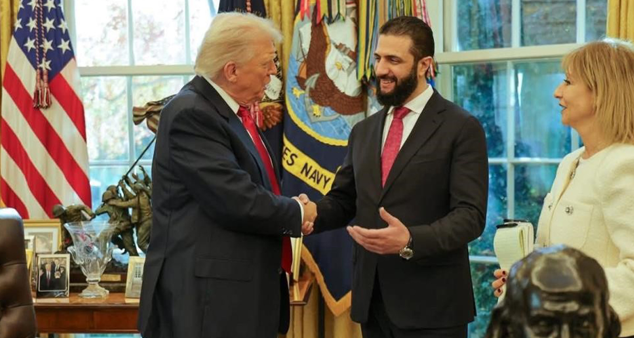 SURİYE DEVLET BAŞKANI EŞ-ŞARA İLE ABD BAŞKANI TRUMP TELEFONDA GÖRÜŞTÜ 