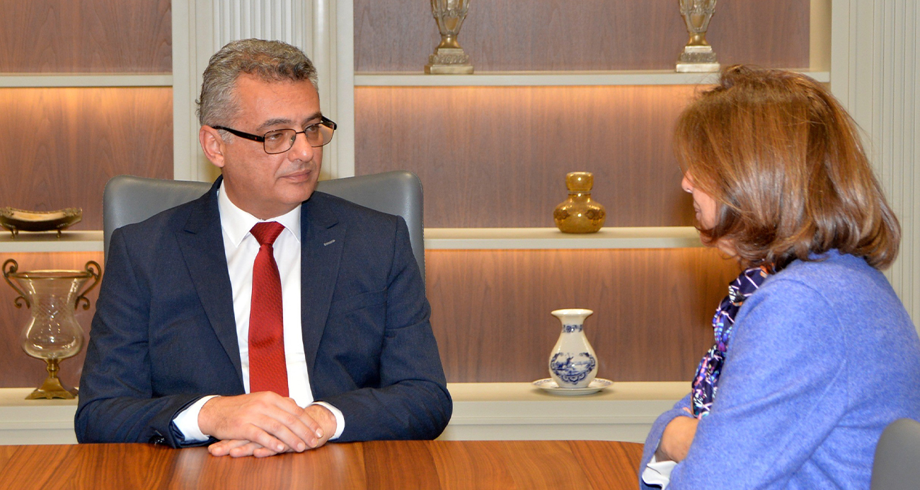KKTC CUMHURBAŞKANI TUFAN ERHÜRMAN, HOLGUİN İLE GÖRÜŞTÜ 