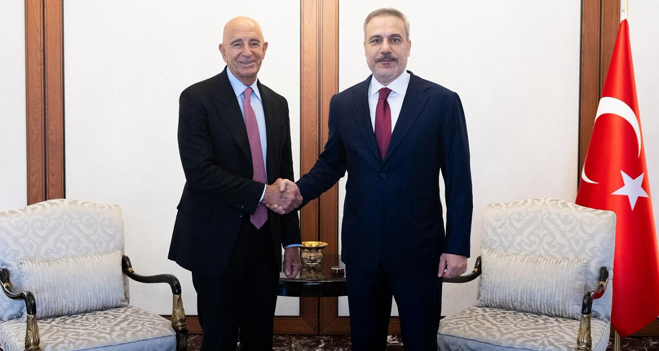 BAKAN FİDAN, ABD’NİN SURİYE TEMSİLCİSİ BARRACK’I KABUL ETTİ