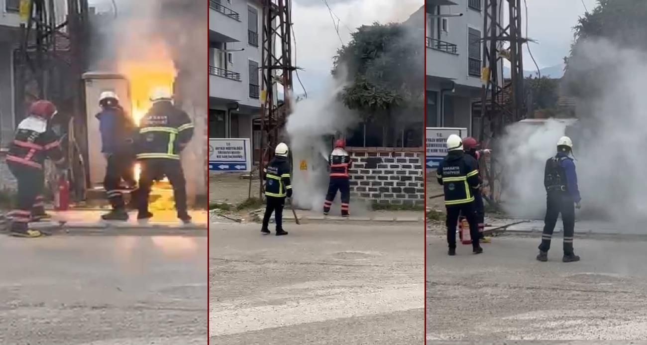 SAKARYA’DA TRAFO YANGININDAKİ PATLAMA PANİĞE NEDEN OLDU 