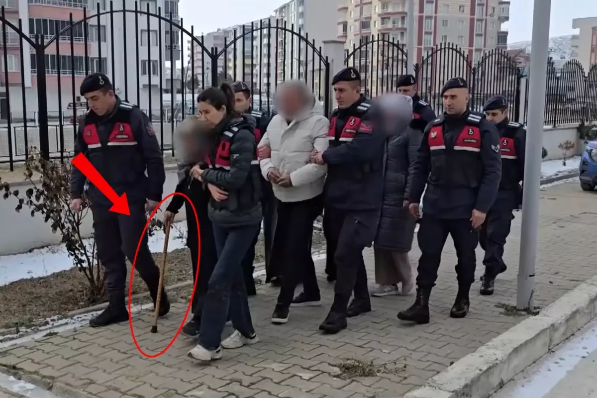 ELİ BASTONLU 87 YAŞINDAKİ  KADIN,  DEVLETİ 15 MİLYON TL.DOLANDIRDIĞI GEREKÇESİYLE  GÖZ ALTINA ALINDI