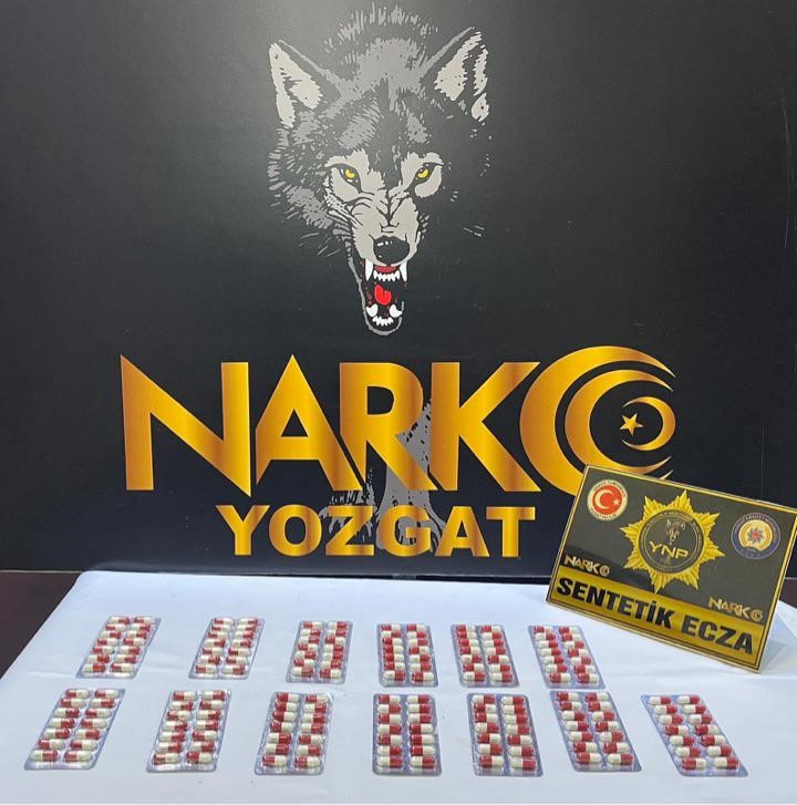YOZGAT’TA 182 ADET UYUŞTURUCU HAP ELE GEÇİRİLDİ 