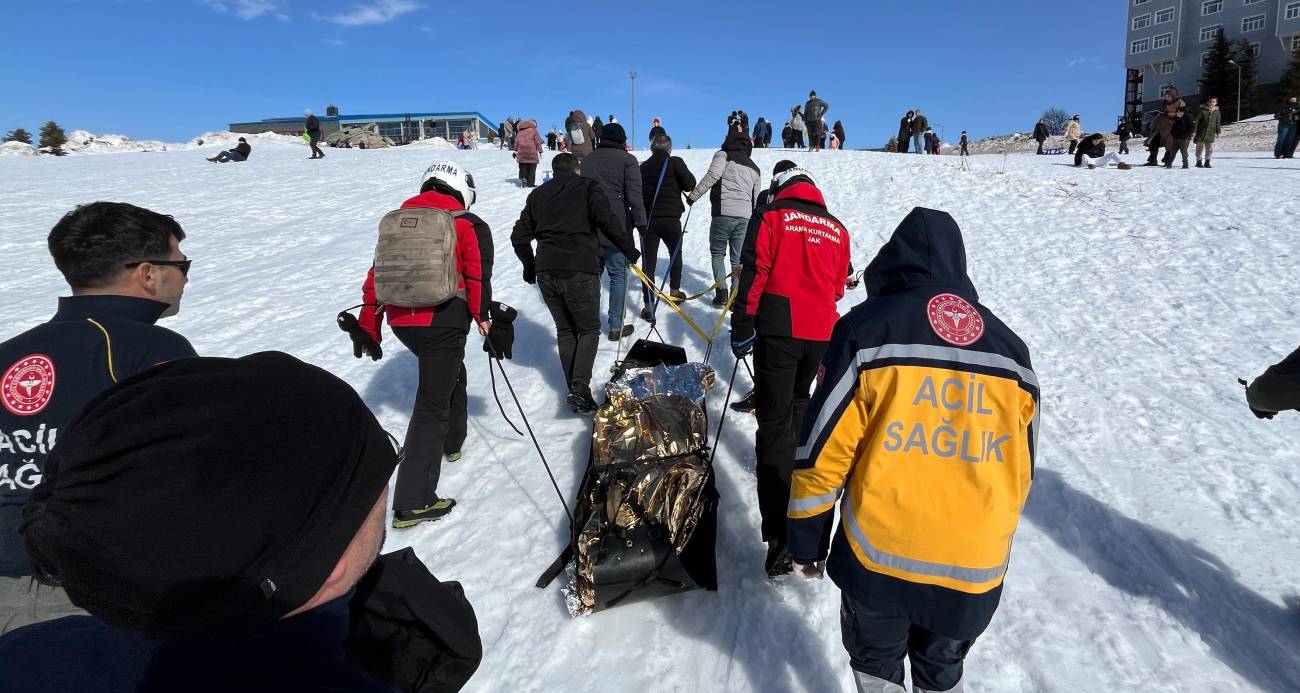 ULUDAĞ’DA KIZAK FACİASI: DEREYE UÇAN TATİLCİYİ JAK KURTARDI