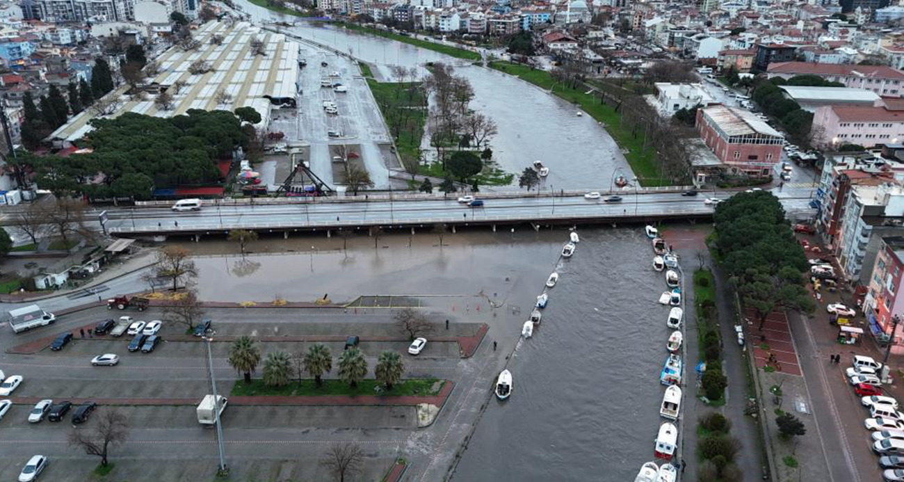 ÇANAKKALE’DE TAŞAN SARIÇAY DRON İLE GÖRÜNTÜLENDİ