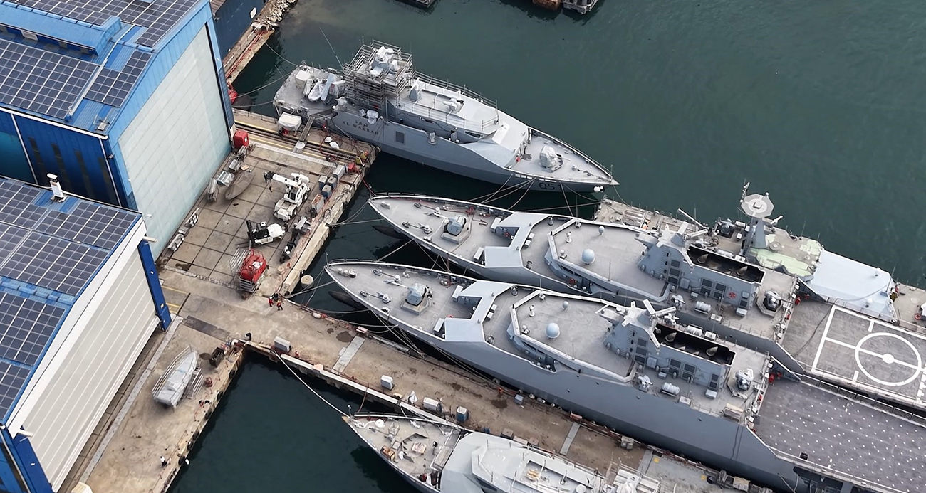 KATAR İÇİN ÜRETİLEN HÜCUMBOTLARI SUYA İNDİRİLDİ