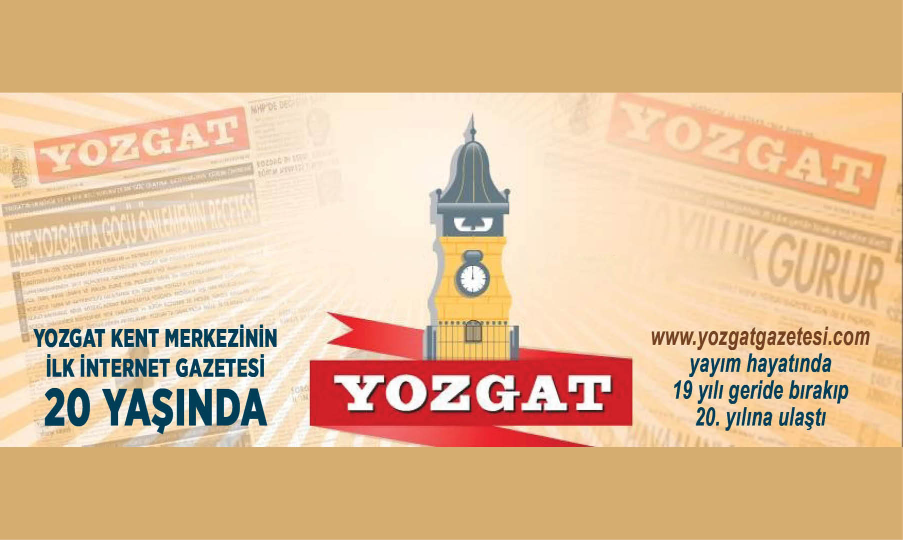 YOZGAT KENT MERKEZİNİN İLK İNTERNET GAZETESİ 20 YAŞINDA