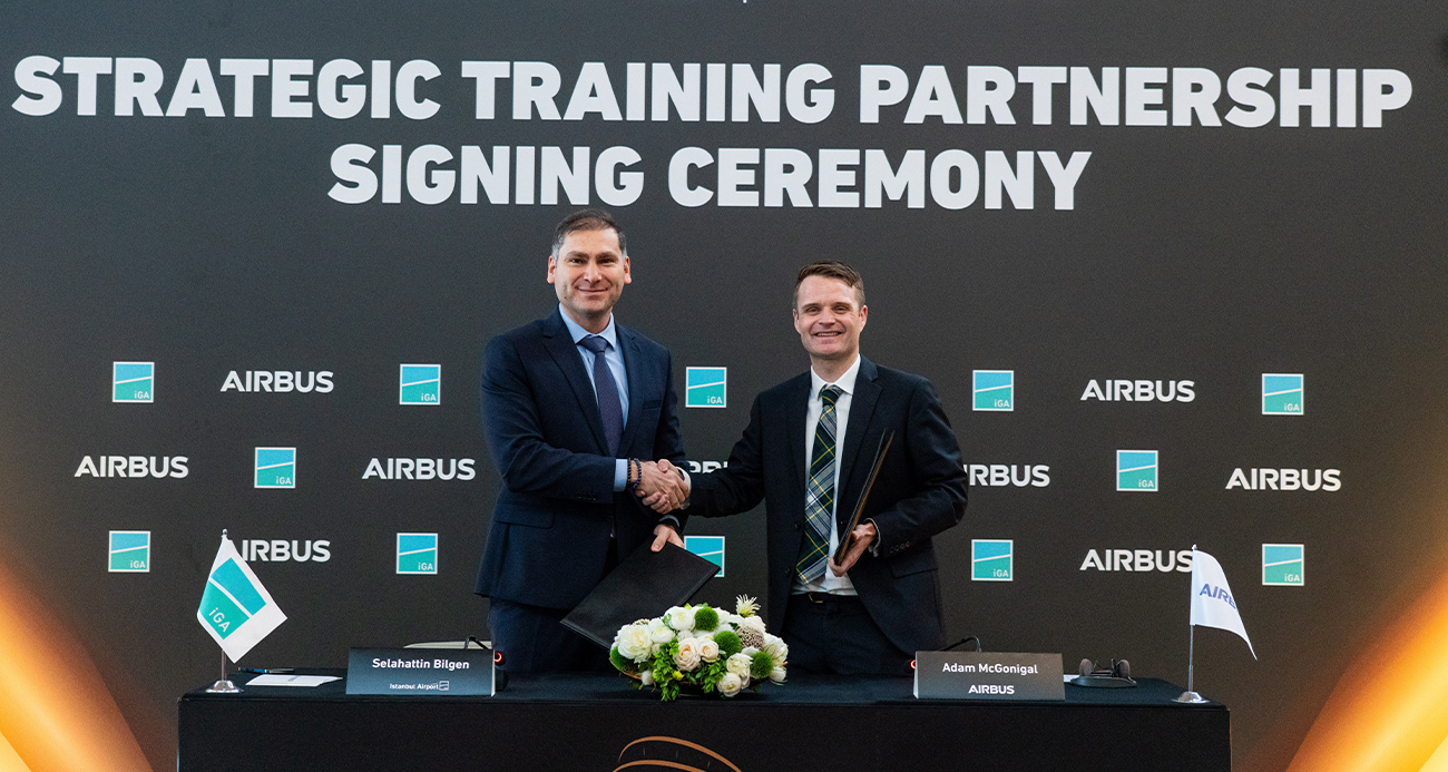İGA İSTANBUL HAVALİMANI VE AİRBUS EĞİTİM ORTAĞI OLDU