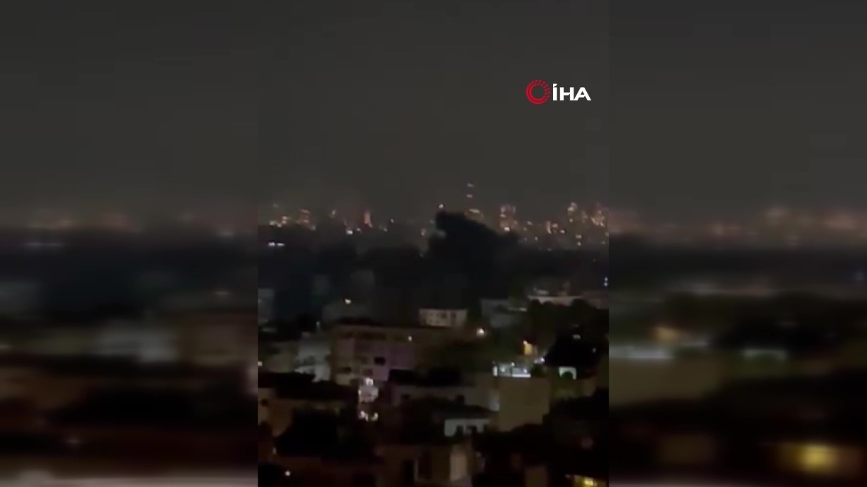 İSRAİL, BEYRUT BANLİYÖLERİNE HAVA SALDIRISI DÜZENLEDİ 