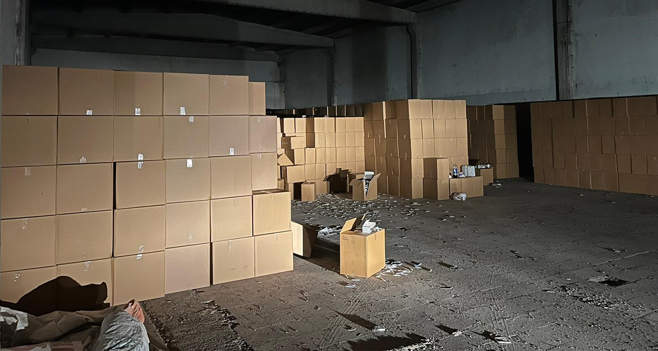 ADANA’DA REKOR: 144 MİLYON KAÇAK MAKARON ELE GEÇİRİLDİ 