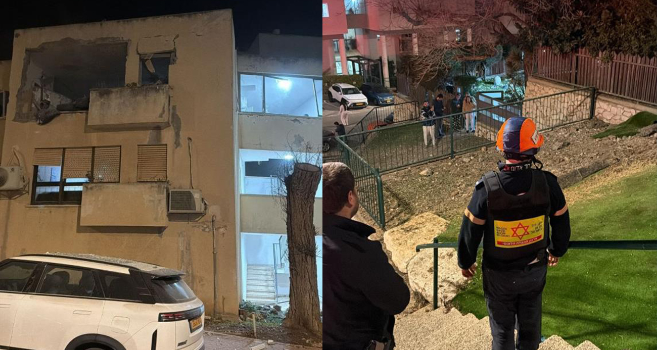 İRAN’DAN İSRAİL’İN KUZEYİNE YAPILAN FÜZE SALDIRISI MADDİ HASARA YOL AÇTI 