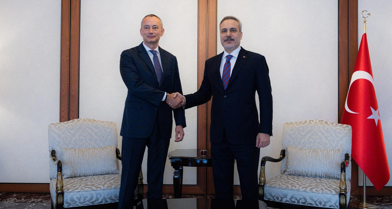 DIŞİŞLERİ BAKANI FİDAN, GAZZE YÜKSEK TEMSİLCİSİ MLADENOV İLE BİR ARAYA GELDİ