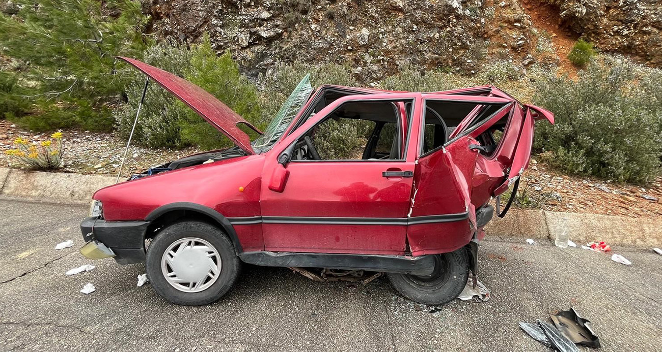 KAZADA FİAT ARAÇLAR KAĞIT GİBİ EZİLDİ 