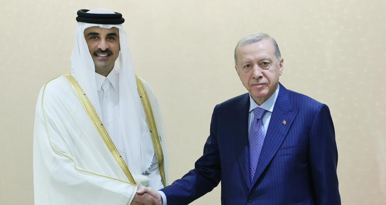 CUMHURBAŞKANI ERDOĞAN, KATAR EMİRİ SANİ İLE TELEFONDA GÖRÜŞTÜ