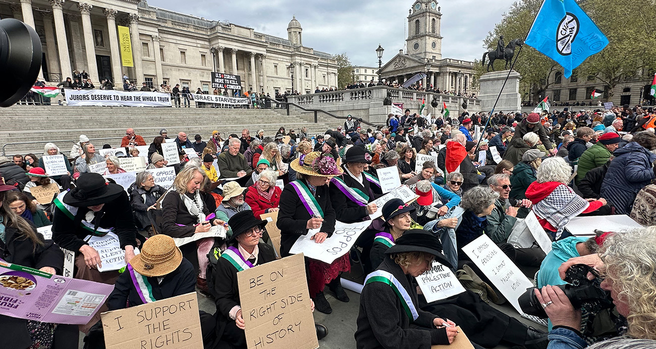 LONDRA POLİSİNDEN FİLİSTİN’E DESTEK GÖSTERİSİNE MÜDAHALE: 212 GÖZALTI 