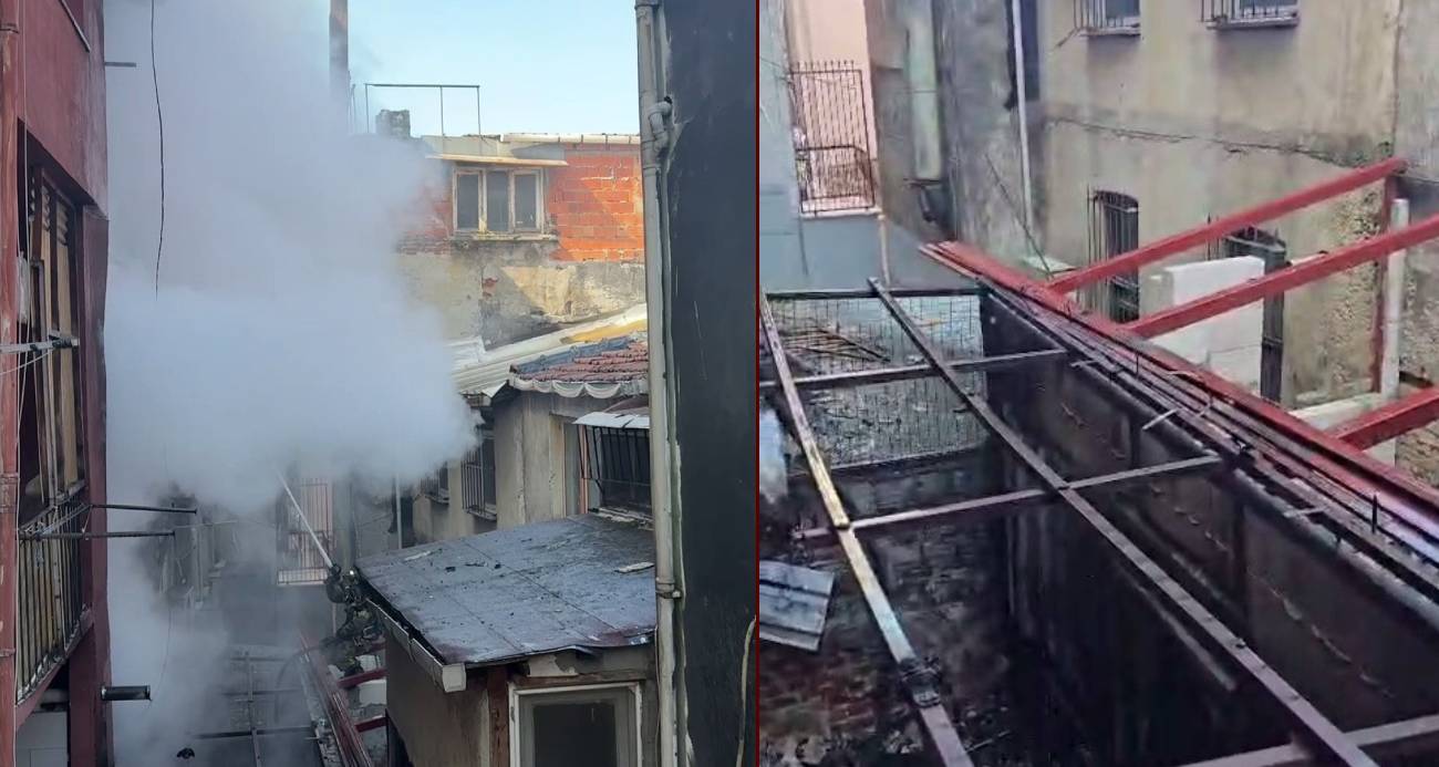 BEYOĞLU’NDA YANGINDA MAHSUR KALAN 2 KİŞİ İTFAİYE EKİPLERİNCE KURTARILDI 