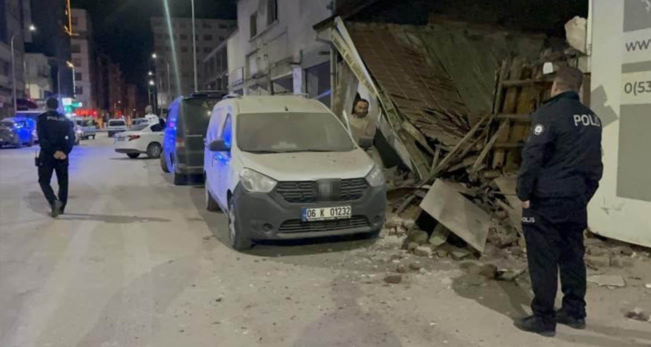 ESKİŞEHİR’DE METRUK İŞ YERİ YIKILDI, ŞANS ESERİ YARALANAN OLMADI 