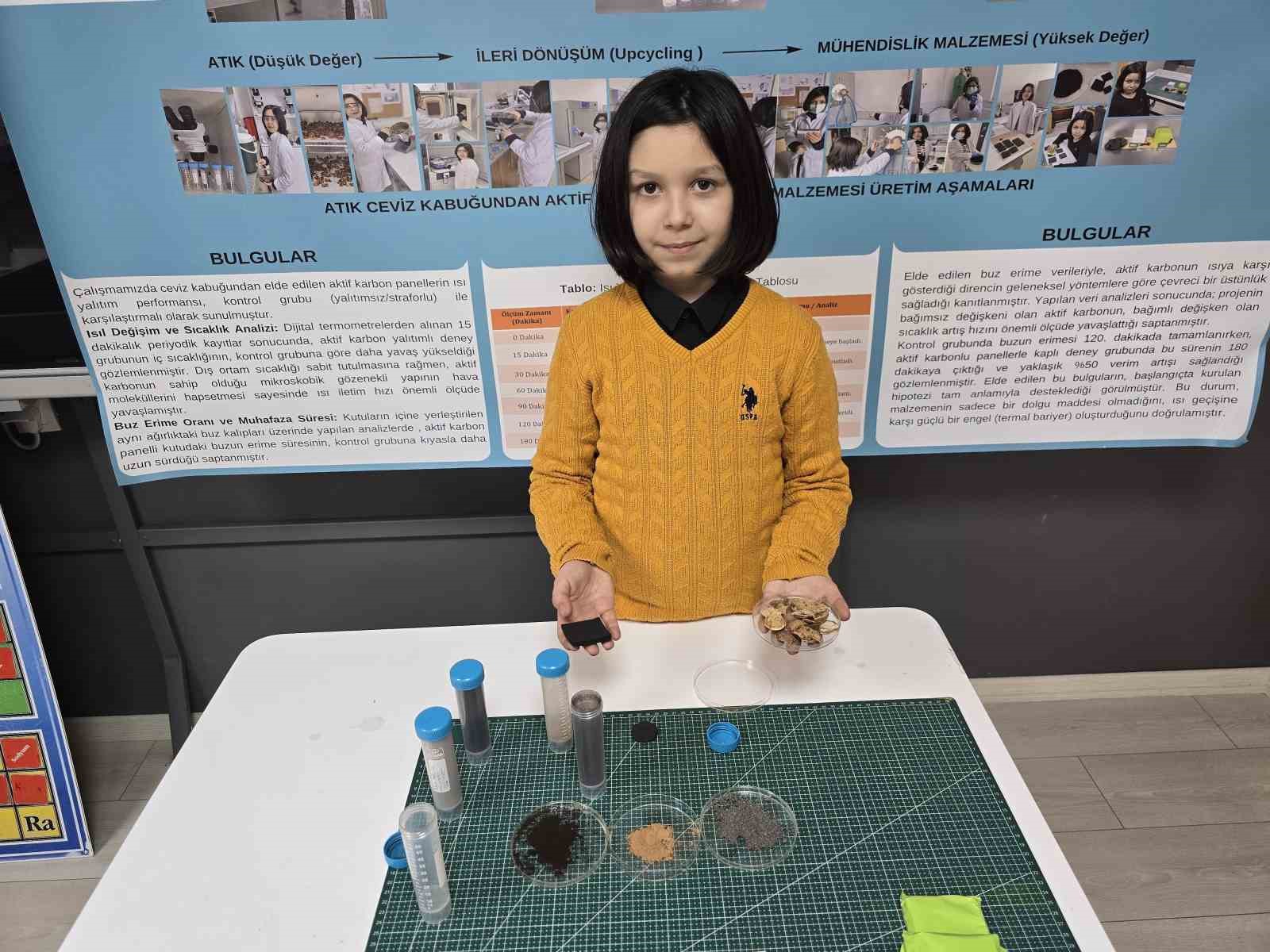 CEVİZ KABUĞUNDAN YALITIM MALZEMESİ GELİŞTİRDİ, HEDEFİNDE TÜRKİYE BİRİNCİLİĞİ VAR 