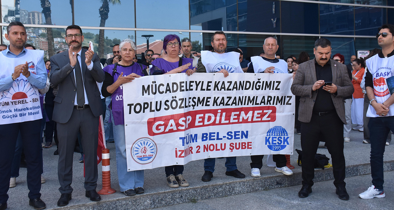 BAYRAKLI BELEDİYESİ’NDE MEMURLARIN HAK ARAYIŞI SÜRÜYOR 