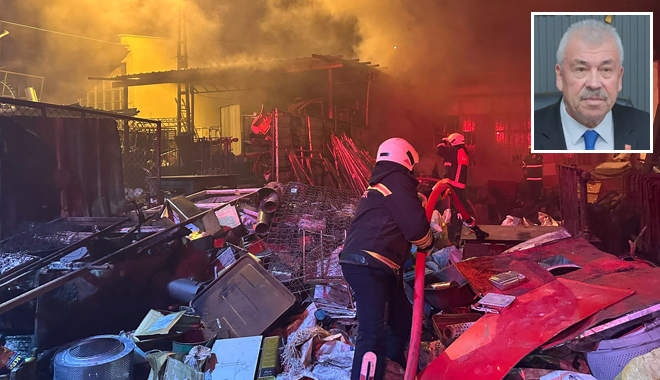 CHP’DEN SANAYİ ESNAFINA YANGIN NEDENİYLE ‘GEÇMİŞ OLSUN ‘ MESAJI